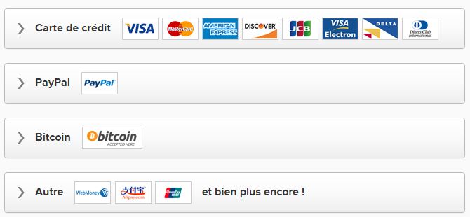 Paiement Express VPN