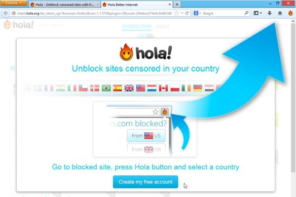 extension hola firefox