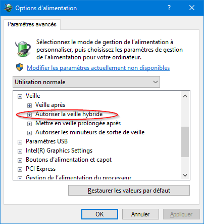 Quel est l'intérêt de la mise en veille prolongée ?