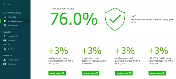 dashlane protection password