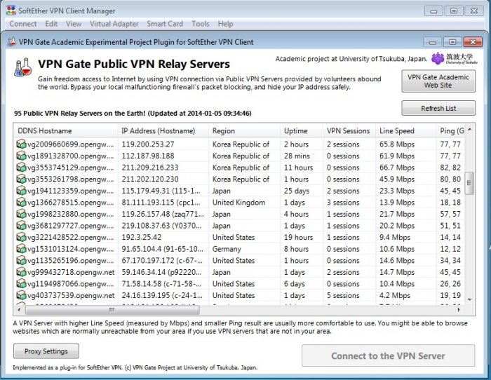 Comment configurer VPN Gate ?