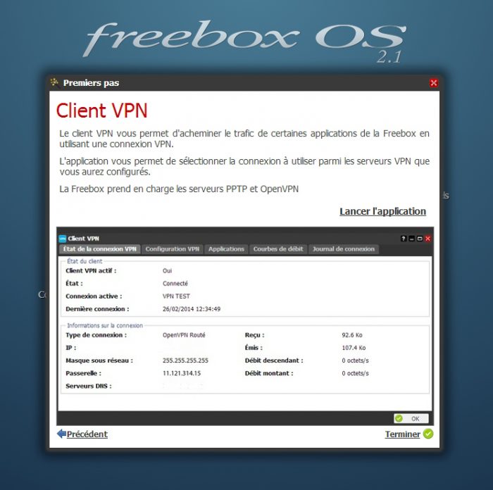 Lier sa Freebox à son client VPN